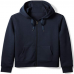 Fleece Hooded Men Zipper Spring Long Sleeve Active Mens Jackets Sports Hoodies Navy Blue 