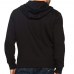 Men's Full-Zip Hooded Men Fleece Long Sleeve Fleece Hip Hop hood with Pockets Hood Black 