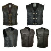 Motorbike Leather Vest