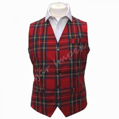 Royal Stewart Tartan WaistCoat