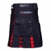 HIGHLAND KILT TRADITIONAL MEN'S SCOTTISH HYBRID KILT BLACK/ MaGregor Rob Roy