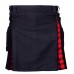 HIGHLAND KILT TRADITIONAL MEN'S SCOTTISH HYBRID KILT BLACK/ MaGregor Rob Roy