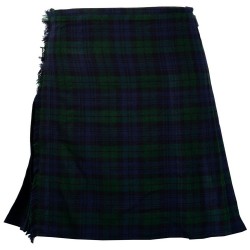 8 YARD TARTAN MENS KILT HIGHLAND TARTAN KILT Black watch 13 OZ