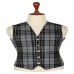 MEN FASHIONS TARTAN WAISTCOAT Grey Wash