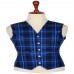 MEN FASHIONS TARTAN WAISTCOAT RAMSEY BLUE