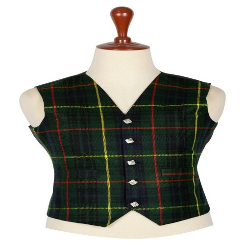 MEN FASHIONS TARTAN WAISTCOAT Hunting Stewart