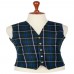 MEN FASHIONS TARTAN WAISTCOAT Douglas Blue