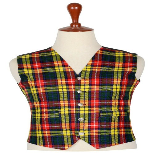 MEN FASHIONS TARTAN WAISTCOAT Buchanan