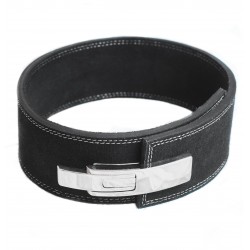 Leaver belt  power belt  With white buckle