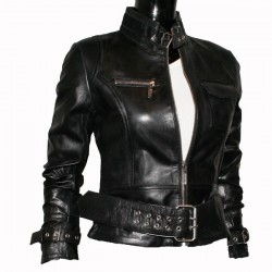 Ladies Women's Winter Warm Fashion Real Sheep Leather Stylish Jacket 