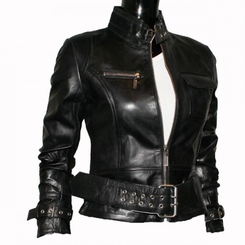 Ladies Women's Winter Warm Fashion Real Sheep Leather Stylish Jacket 