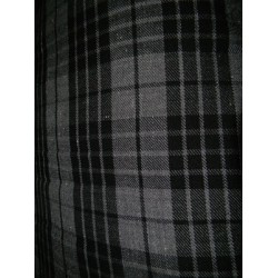 GREY WASH Tartan Fabric