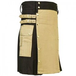 BROWN BLACK KILT