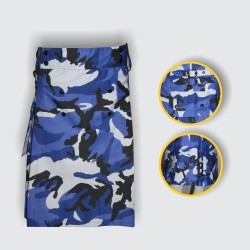 HIGHLAND KILT MEN'S TRADITIONAL SCOTTISH COTTON Blue Cambo KILT 