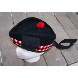 Glengarry Cap Dieced red White black