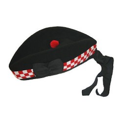Glengarry Cap Dieced Red White