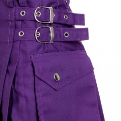 Purple Cotton Kilt