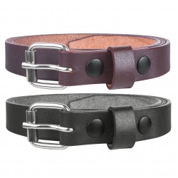 Snap on Genuine Leather Belt Strap