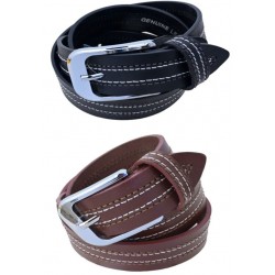 Snap on Genuine Leather Belt Strap 